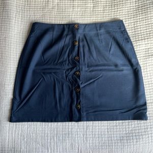 Navy mini skirt